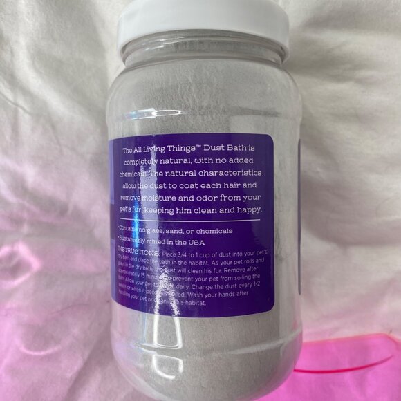 All Living Things Small Animal Critter Dust Bath and Dust Bath NWT - Picture 5 of 9